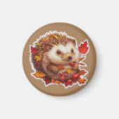 Autumn Hedgehog Adventure Magneet (Voorkant)