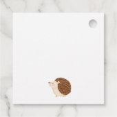 Autumn Hedgehog-Baby shower Bedankjes Labels (Achterkant)