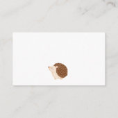 Autumn Hedgehog Baby shower Boekaanvraag Informatiekaartje (Achterkant)