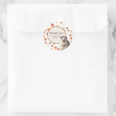 Autumn Hedgehog Dank u Stickers (Tas)