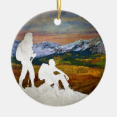 Autumn-heek Keramisch Ornament (Voorkant)