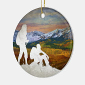Autumn-heek Keramisch Ornament (Links)