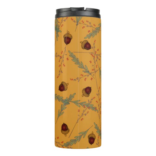 Autumn Herbs & Acorns Thermosbeker (Achterkant)