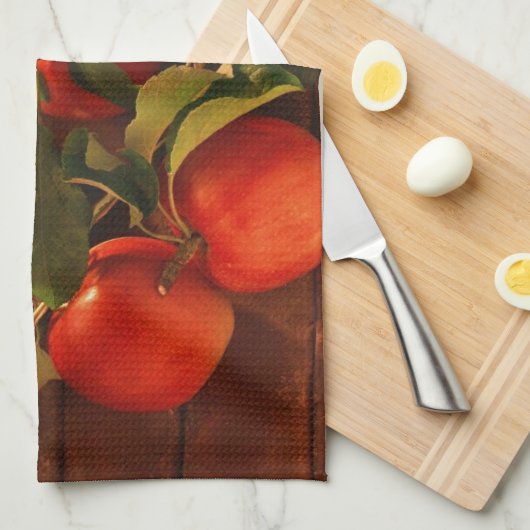 Autumn, Herfst, Apples Design Towels Theedoek (Quarter Fold)