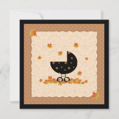 Autumn Herfst Baby shower nodigt uit tot genderneu Kaart (Voorkant)