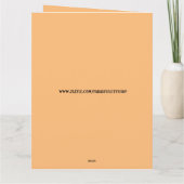 AUTUMN HERFST BIRTHDAY WENSKAART KAART (Achterkant)