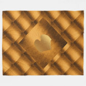 Autumn Herfst Cooper verlaat geometrisch Fleece Deken (Voorkant (Horizontaal))