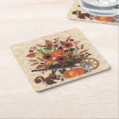 Autumn Herfst Elegant Rustin Land Kartonnen Onderzetters (Schuin)