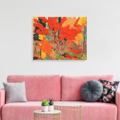 Autumn-Herfst, fijne kunst van Tom Thomson Canvas Afdruk (Insitu (Woonkamer))