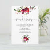 Autumn - Herfst Floral Brunch en Bubble Kaart (Staand voorkant)