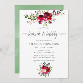 Autumn - Herfst Floral Brunch en Bubble Kaart