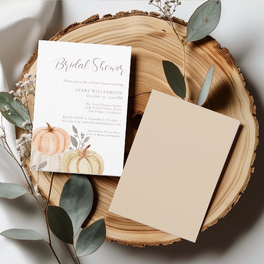 Autumn Herfst Foliage Pumpkin Vrijgezellenfeest Kaart