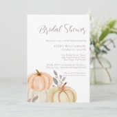 Autumn Herfst Foliage Pumpkin Vrijgezellenfeest Kaart (Staand voorkant)