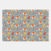 Autumn Herfst Foxes Wrapping Paper Set (Voorkant 3)