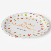 Autumn Herfst Harvest Vrijgezellenfeest Papieren Bordje (Gekanteld)