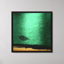 Autumn Herfst Impressions Gold Black Painting Canvas Afdruk