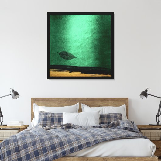 Autumn Herfst Impressions Gold Black Painting Canvas Afdruk (Insitu (Slaapkamer))