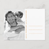 Autumn Herfst Knotted Love Trees Sla de datumfoto  Aankondigingskaart (Achterkant)