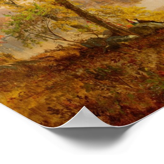 Autumn Herfst Landscape Painting Printing Poster (Hoek)