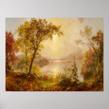 Autumn Herfst Landscape Painting Printing