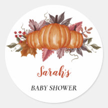 Autumn herfst leaf Pumpkin Baby shower, Aangepaste