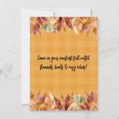 Autumn Herfst Pumpkin Spice Party Invitation Bedankkaart (Achterkant)