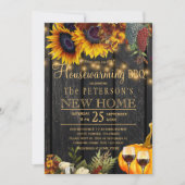 Autumn herfst rustige zonnebloempitten huisraad bq kaart (Voorkant)