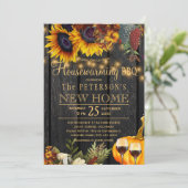 Autumn herfst rustige zonnebloempitten huisraad bq kaart (Staand voorkant)