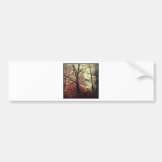 Autumn herfst silhouettes bumpersticker