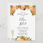 Autumn Herfst Spice Peony Brunch en Bubble Kaart (Voorkant)