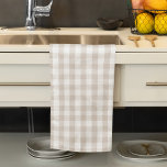 Autumn Herfst Tan Buffalo Check Pattern Theedoek<br><div class="desc">Dit ontwerp is voorzien van een herfstvakantie in de herfst,  eenvoudige keukenhanddoek voor de boerderij,  rustiek land,  minimalistische oogst,  stijlvolle elegantie,  vakantiediner,  buffelcontrole,  minimalistisch patroon,  bruin wit,  tartan-stijl.</div>