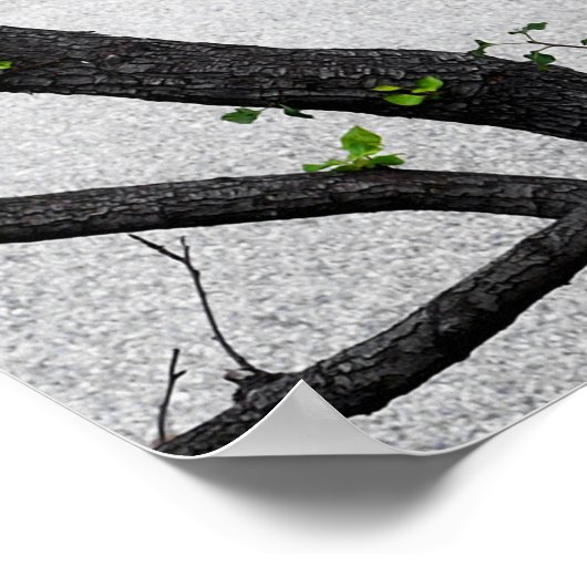 Autumn Herfst Tree Branches Poster (Hoek)