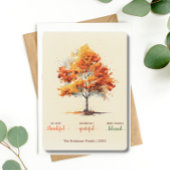 Autumn Herfst Tree Happy Thanksgiving gezegend Feestdagenkaart