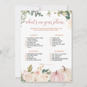 Autumn Herfst Wat is er op uw telefoon spel Kaart (Voorkant)