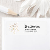 Autumn - het etiket van het Terugkeeradres van Map (Insitu)