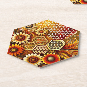 Autumn Hexagon Paper Onderzetter