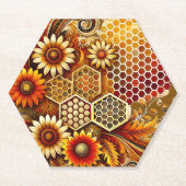 Autumn Hexagon Paper Onderzetter (Voorkant)