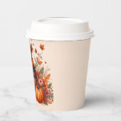 Autumn Highland Cow Paper cup Papieren Bekers (Links)