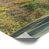 Autumn Highway Foto Poster (Hoek)
