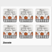 Autumn Homemade Pumpkin Spice Vierkante Sticker (Vel)
