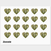 Autumn Horse Chestnut Tree Hart Sticker (Vel)