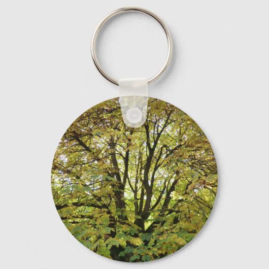 Autumn Horse Chestnut Tree Sleutelhanger (Voorkant)