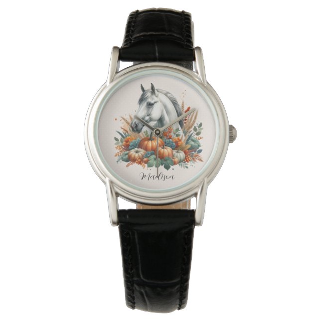 Autumn Horse Horloge (Voorkant)