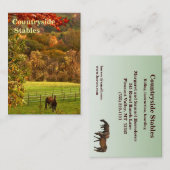 Autumn Horse Stables Visitekaartje (Voorkant / Achterkant)