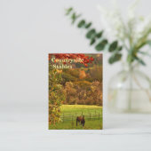Autumn Horse Stables Visitekaartje (Staand voorkant)