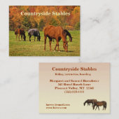 Autumn Horse Stables Visitekaartje (Voorkant / Achterkant)