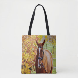 Autumn Horse Tote Bag