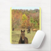 Autumn Horses Mousepad Muismat (Met muis)