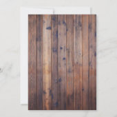 Autumn Housewarming Cocktail Party Elegant Wood Kaart (Achterkant)