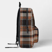 Autumn Hues Plaid Bedrukte Rugzak (Links)